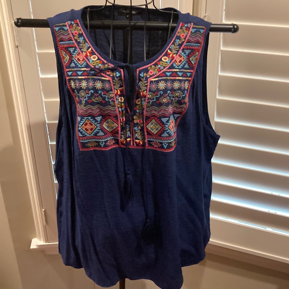 Embroidered top